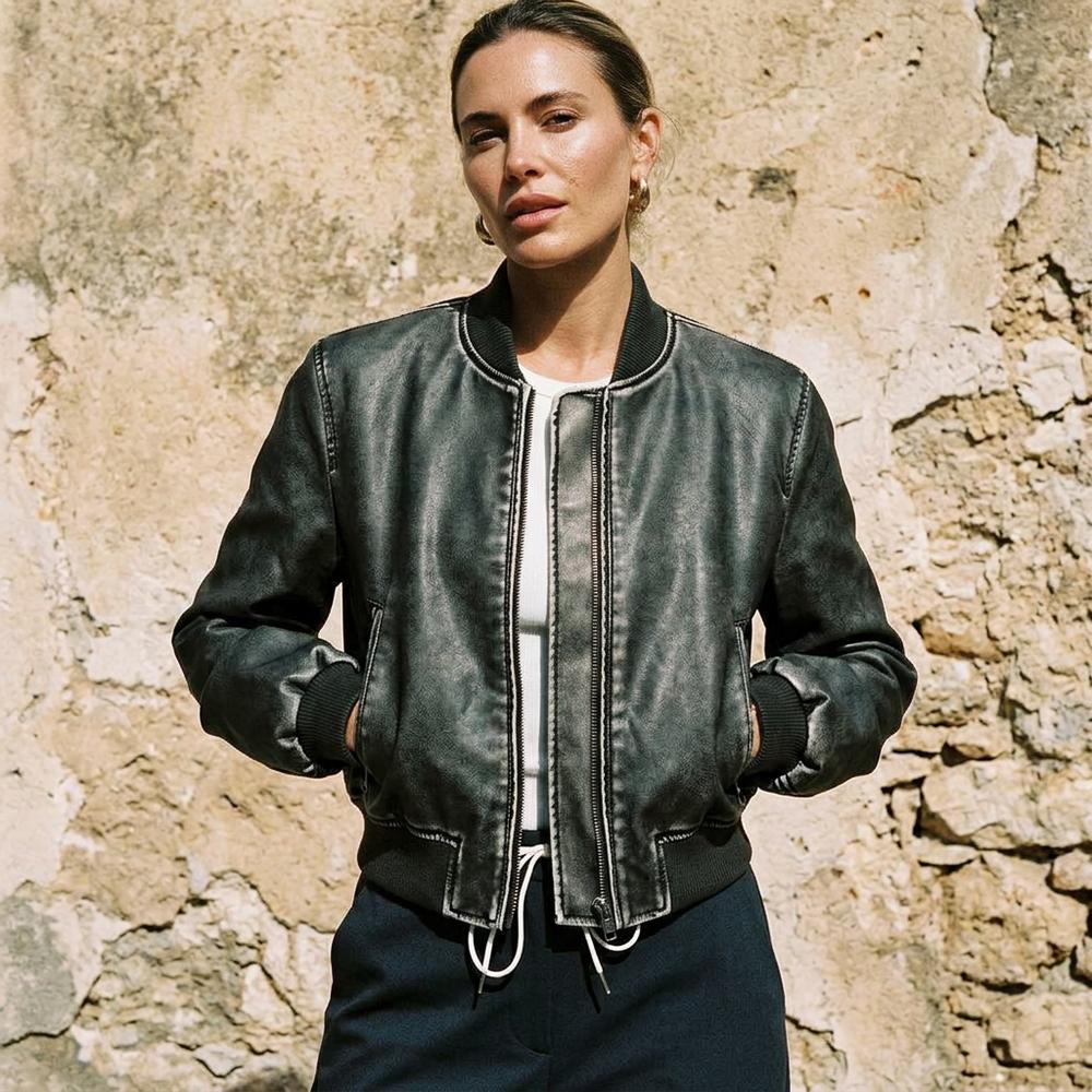 Mens Outlet House - Lerel | Zip-Up Distressed Jacket Women