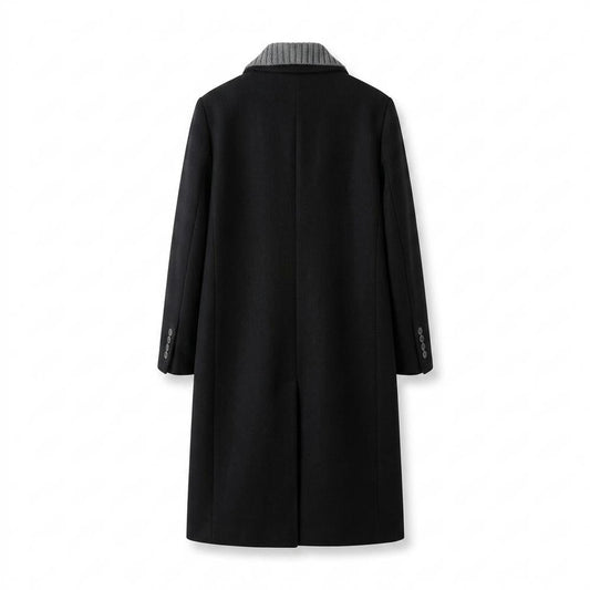 Mens Outlet House - Arsen | Single-Breasted Layered-Collar Coat Men