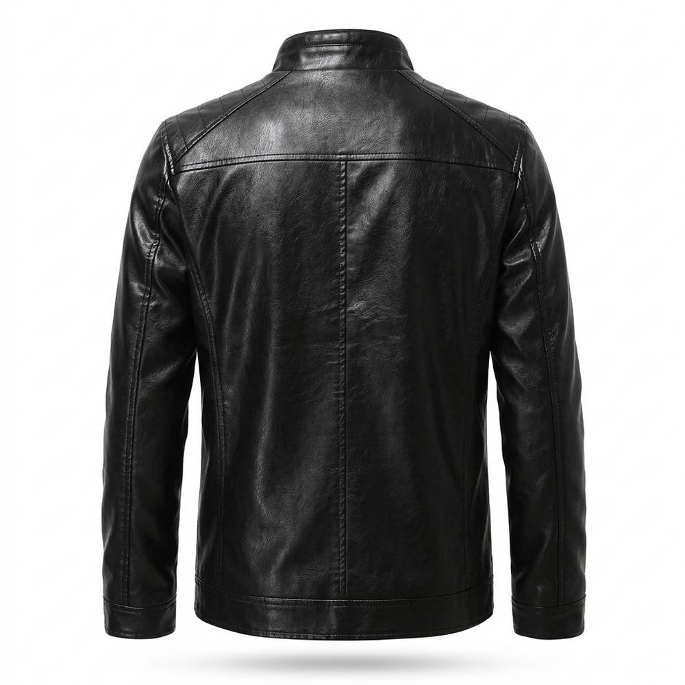Mens Outlet House - Covar | Zip-Up Quilted Leather Jacket Men