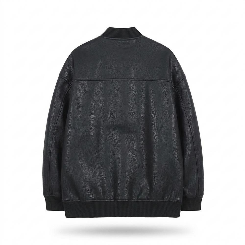 Mens Outlet House - Zesan | Snap-Front Faux-Leather Jacket Unisex