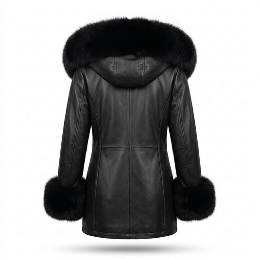 Mens Outlet House - Risin | Hooded Fur-Trimmed Coat Women