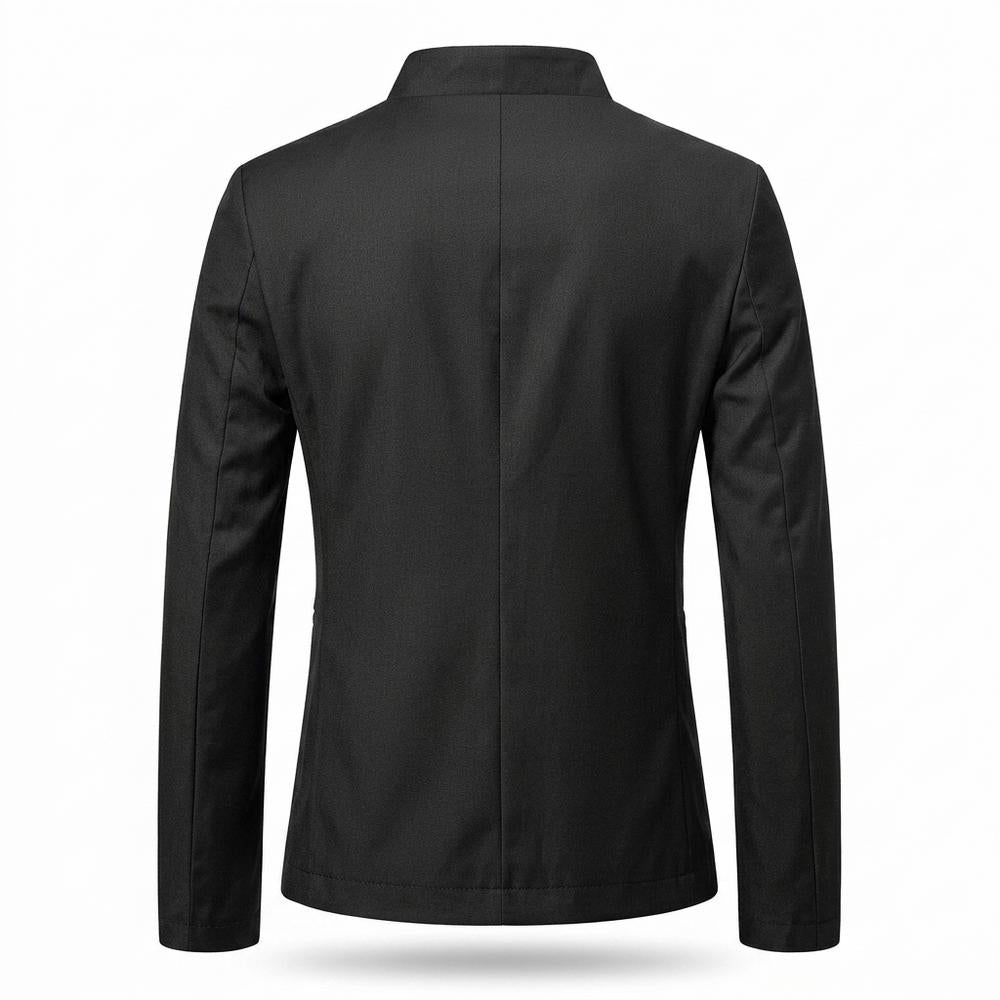 Mens Outlet House - Zalan | Mandarin Collar Slim Fit Blazer Men