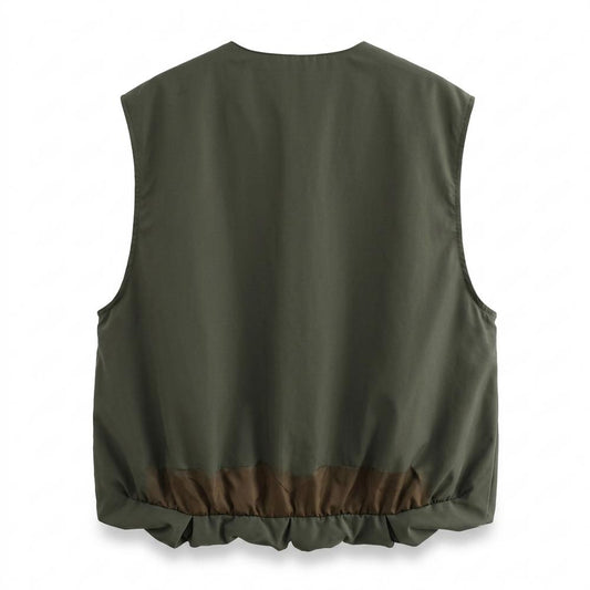 Mens Outlet House - Zevar | Collarless Zip-Up Vest Unisex