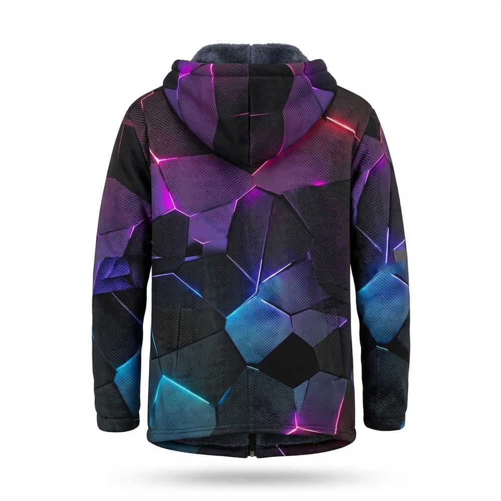 Mens Outlet House - Nusuk | Fleece-Lined Hooded Coat Men