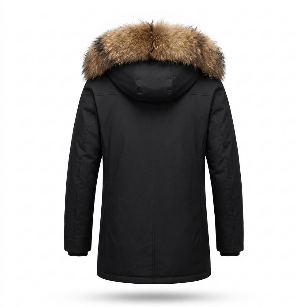 Mens Outlet House - Allor | Fur-Lined Hooded Coat Men