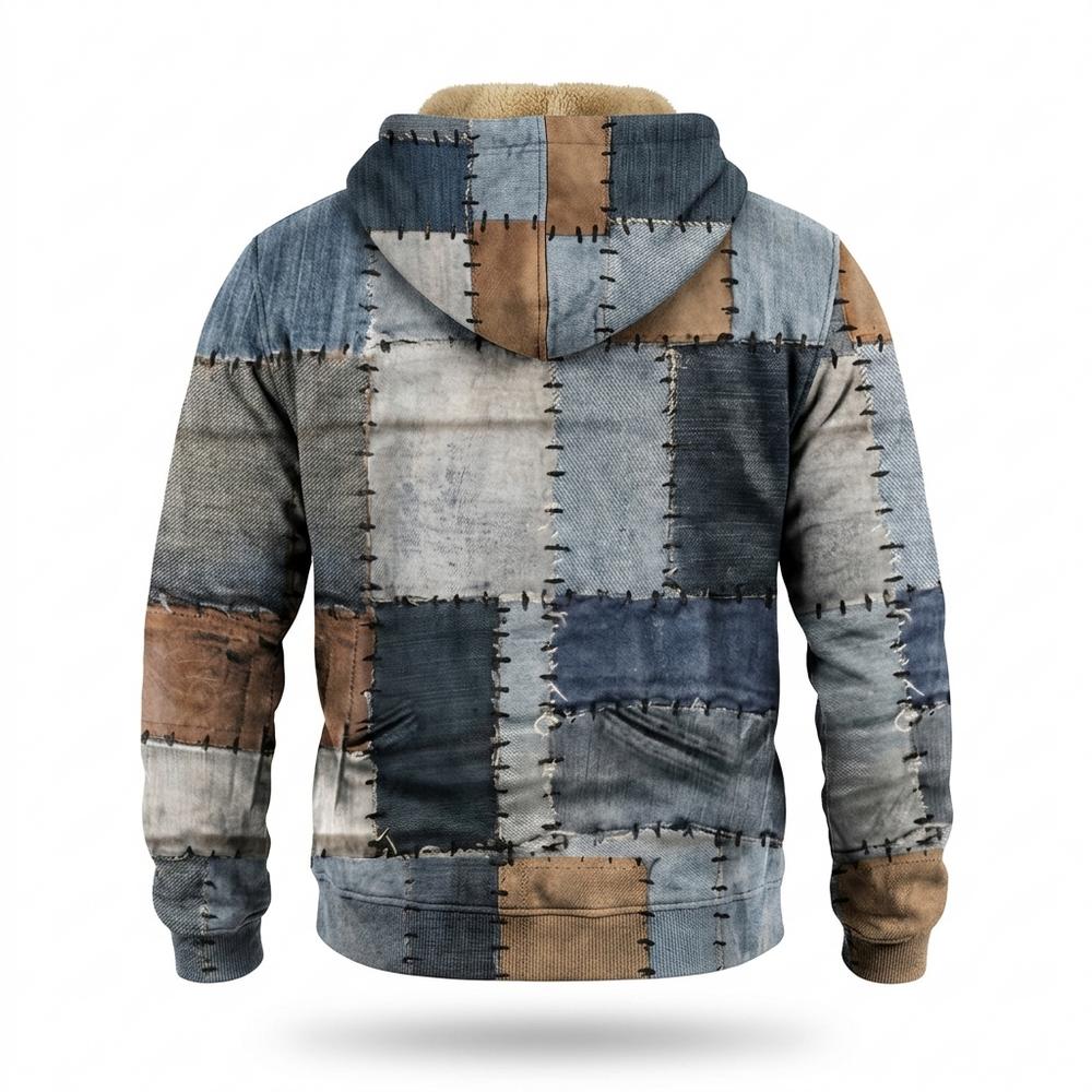 Mens Outlet House - Maral | Patchwork Lined Jacket Men