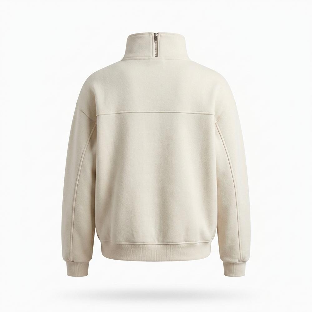 Mens Outlet House - Yiwev | Half-Zip Funnel-Neck Sweatshirt Unisex