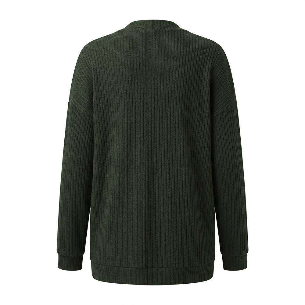 Mens Outlet House - Vinur | Ribbed Open-Front Knit Cardigan Women