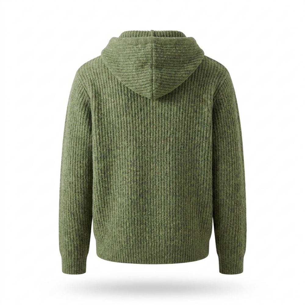 Mens Outlet House - Vusan | Rib-Knit Relaxed Fit Hoodie Unisex