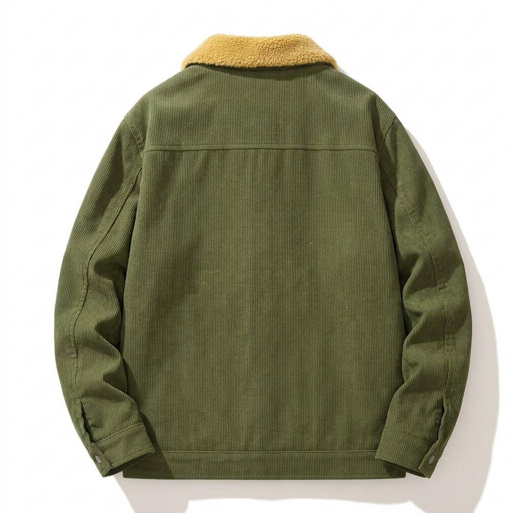 Mens Outlet House - Lesil | Corduroy Sherpa-Lined Jacket Men