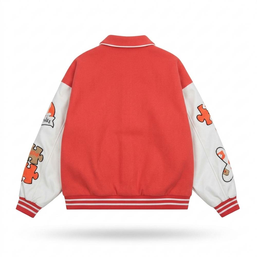 Mens Outlet House - Mamar | Embroidered Two-Tone Jacket Unisex