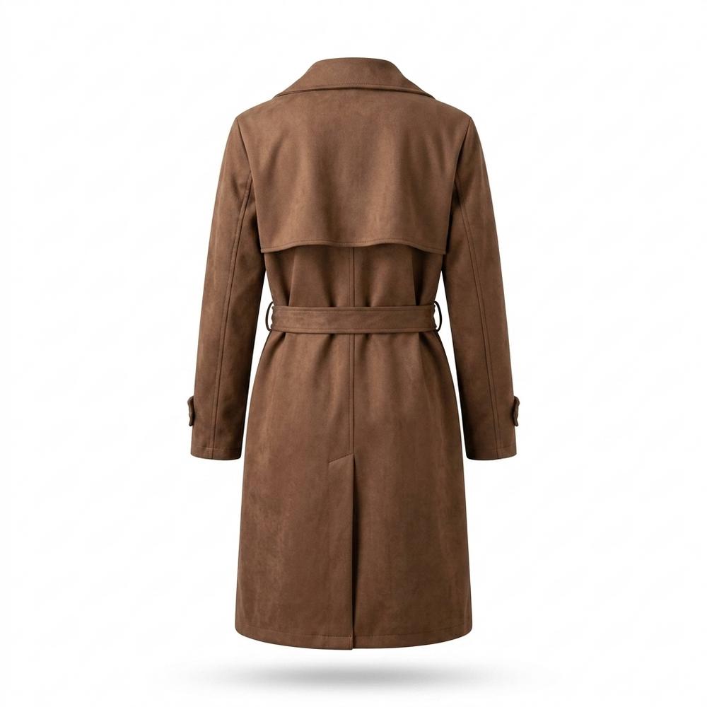 Mens Outlet House - Laken | Double-Breasted Belted Coat Women