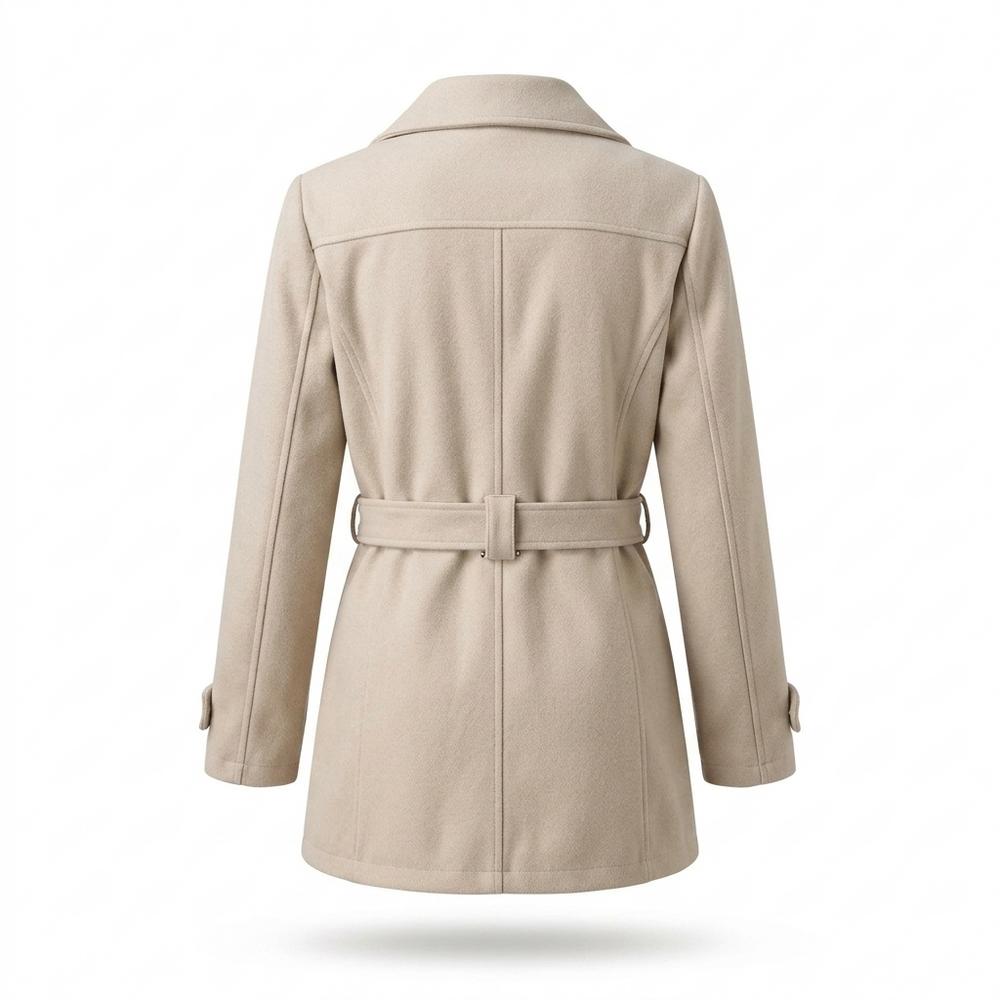 Mens Outlet House - Nemon | Single-Breasted Belted Coat Women