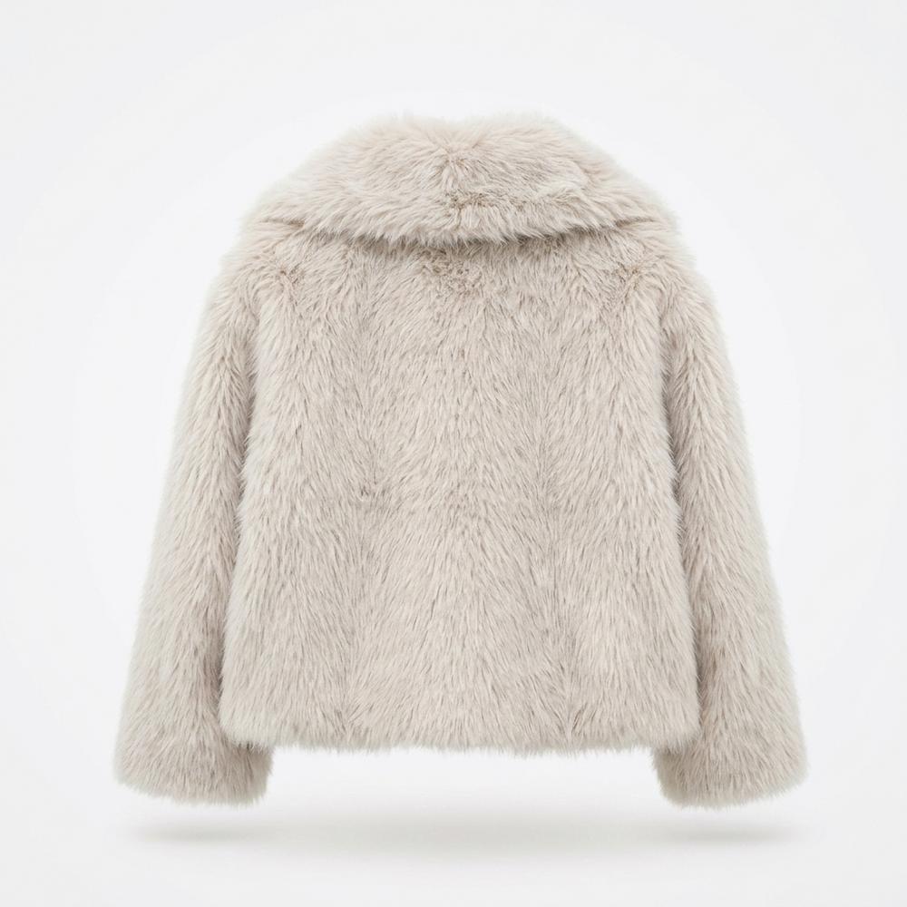 Mens Outlet House - Loral | Faux Fur Cropped Jacket Women