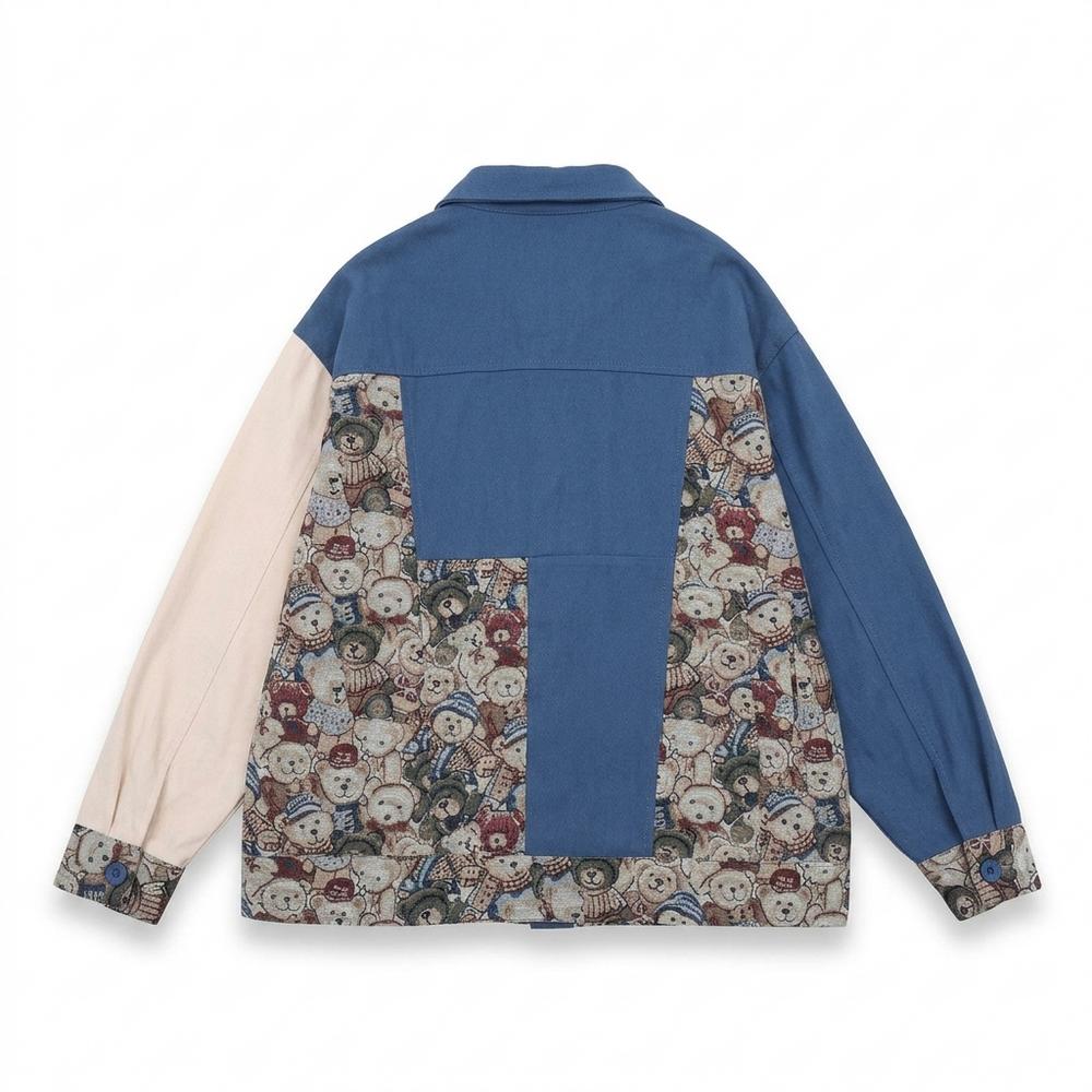 Mens Outlet House - Zever | Patchwork Patterned Jacket Unisex