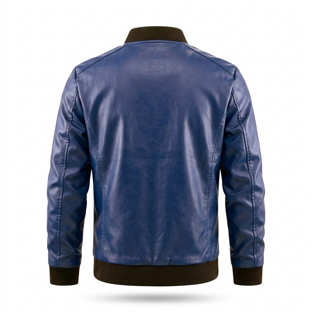 Mens Outlet House - Tivan | Lined Zip-Up Leather Jacket Men