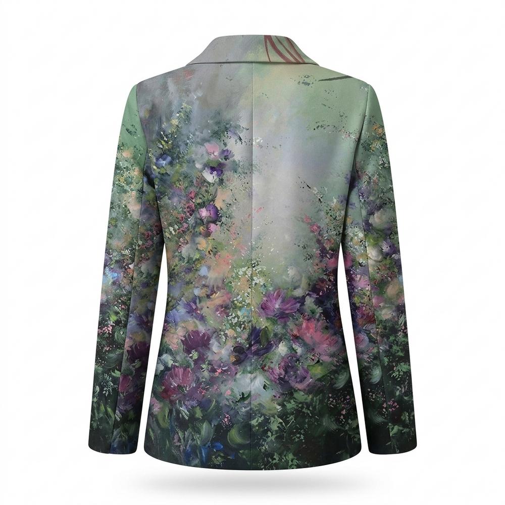 Mens Outlet House - Daded | Floral Print Notched Lapel Blazer Women
