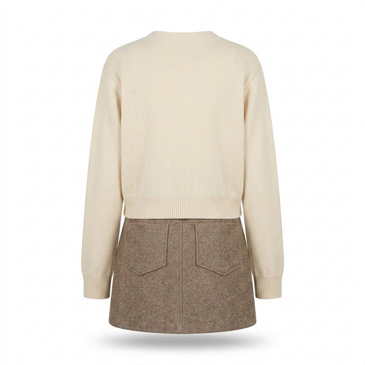 Mens Outlet House - Mizan | Button-Front V-Neck Knit Cardigan Women