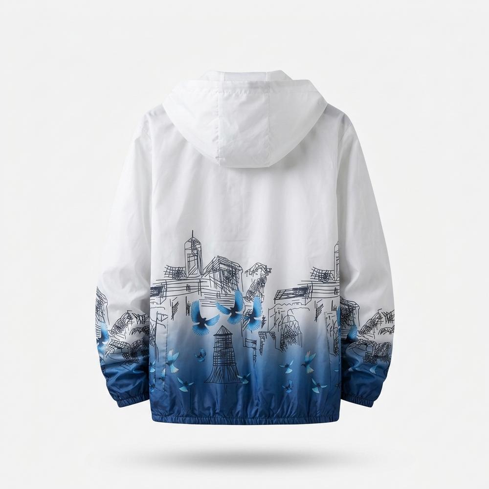 Mens Outlet House - Tolen | Hooded Printed Jacket Men