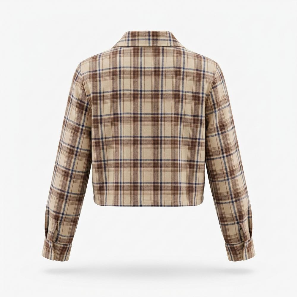 Mens Outlet House - Komid | Plaid Cropped Jacket Women