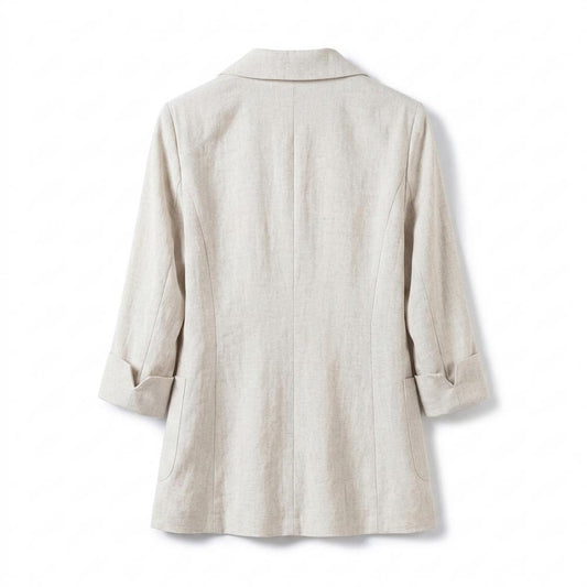 Mens Outlet House - Vemak | Linen-Blend Single-Breasted Blazer Women