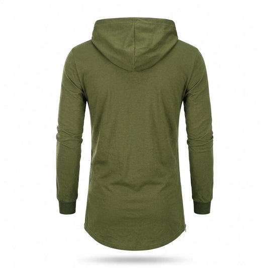Mens Outlet House - Sevin | Longline Side-Zip Hoodie Men