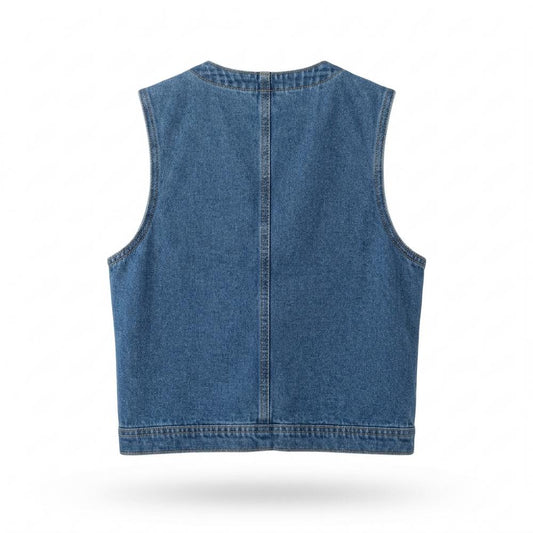 Mens Outlet House - Nikal | Denim Button-Up Vest Women