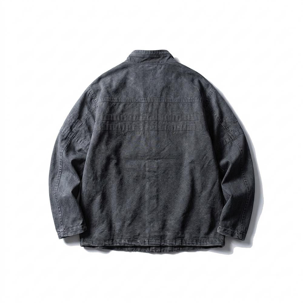 Mens Outlet House - Yoser | Zip-Up Washed Jacket Unisex