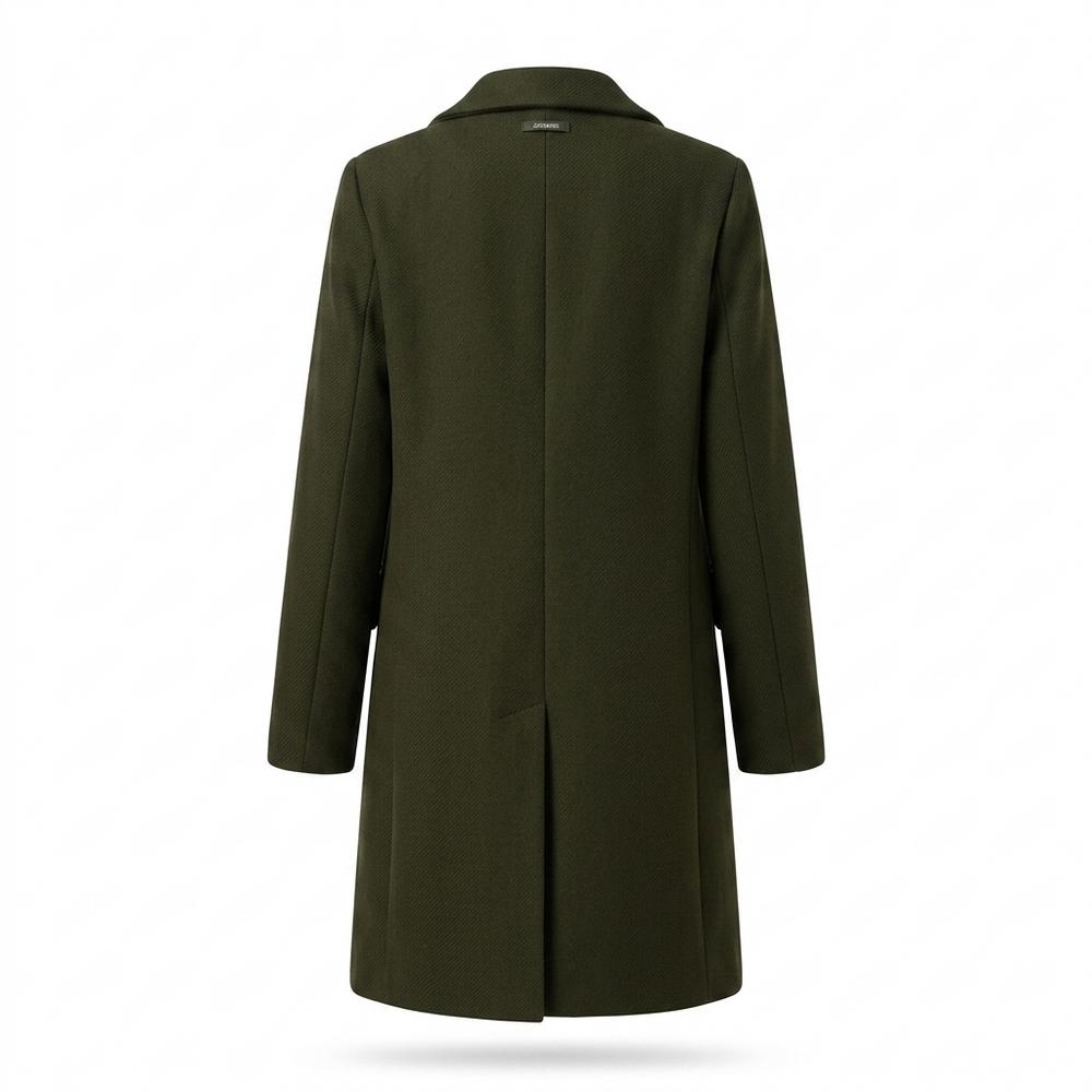 Mens Outlet House - Aopos | Double-Breasted Notched Lapel Coat Women