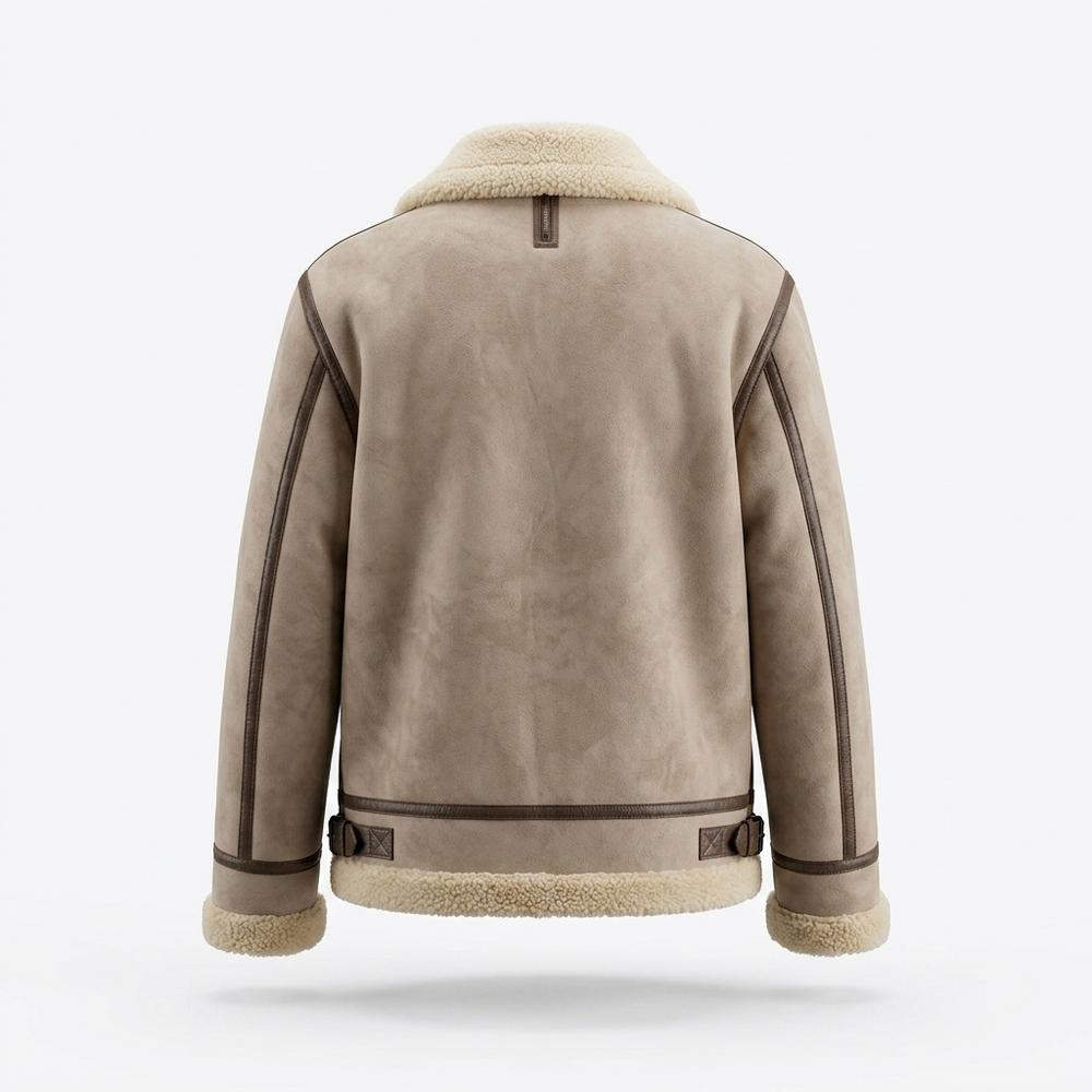 Mens Outlet House - Elmir | Shearling-Lined Faux-Suede Jacket Unisex