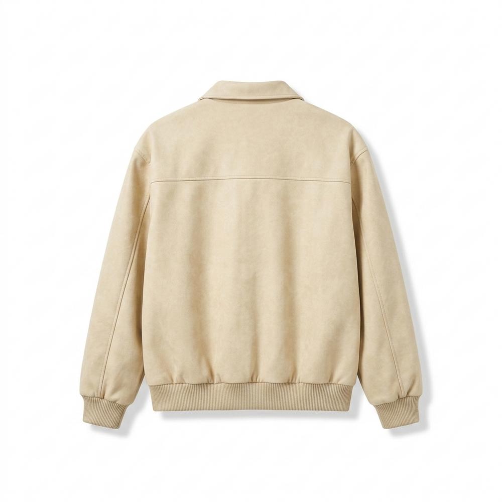 Mens Outlet House - Rokus | Suede-Effect Zip-Up Jacket Men