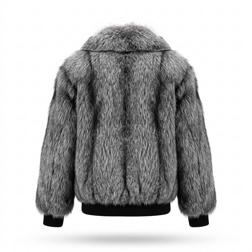 Mens Outlet House - Talor | Faux Fur Zip-Front Jacket Men
