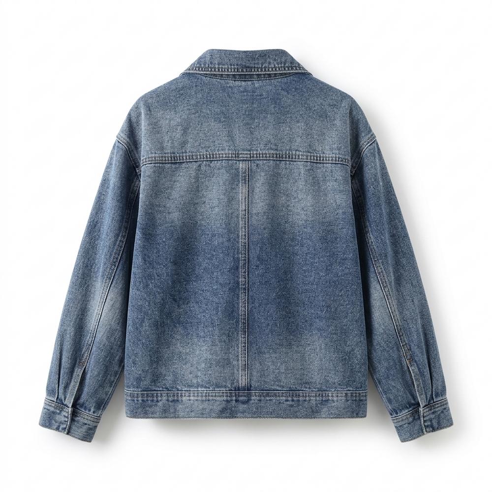 Mens Outlet House - Radan | Button-Up Relaxed Fit Denim Jacket Women