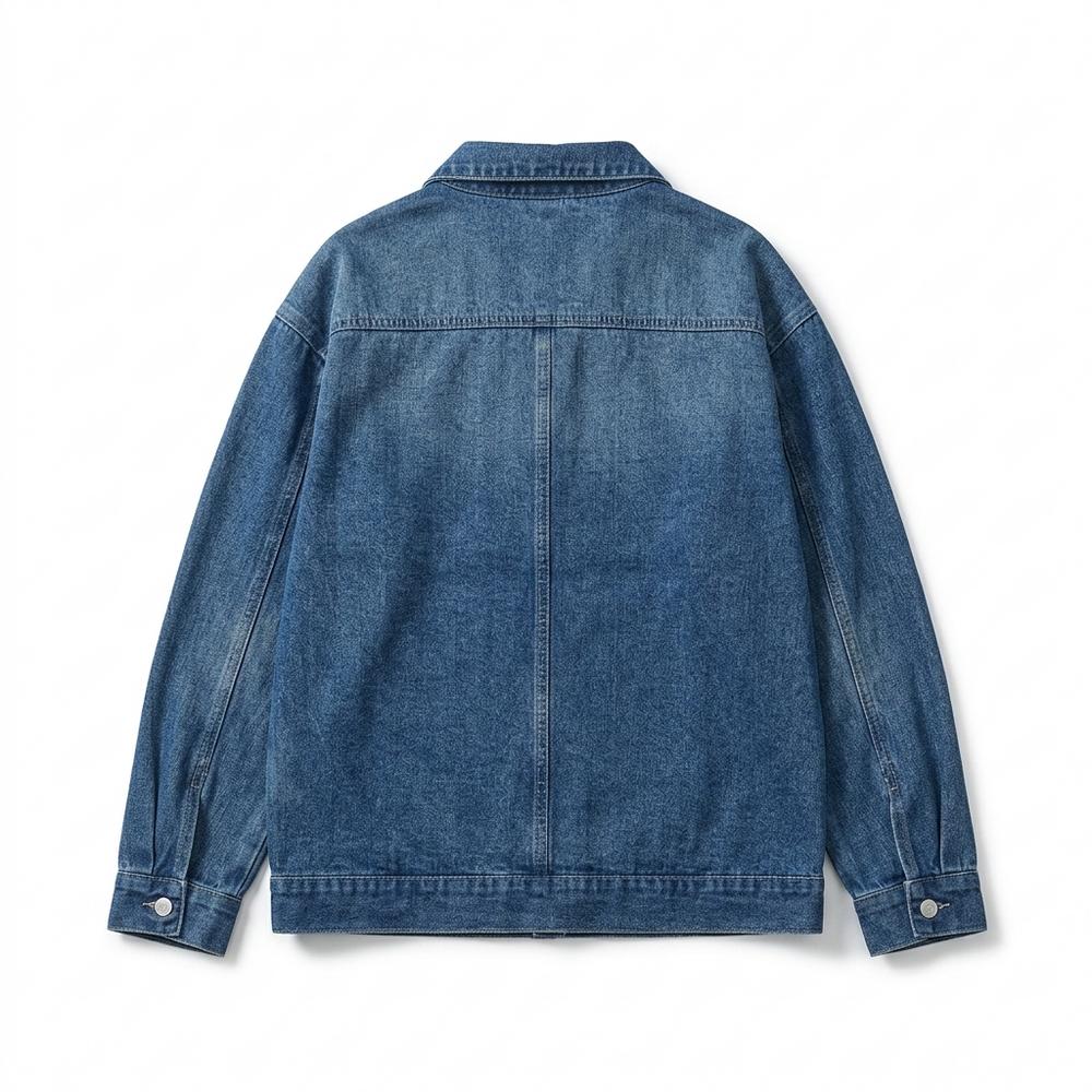 Mens Outlet House - Rimin | Button-Up Collared Denim Jacket Men