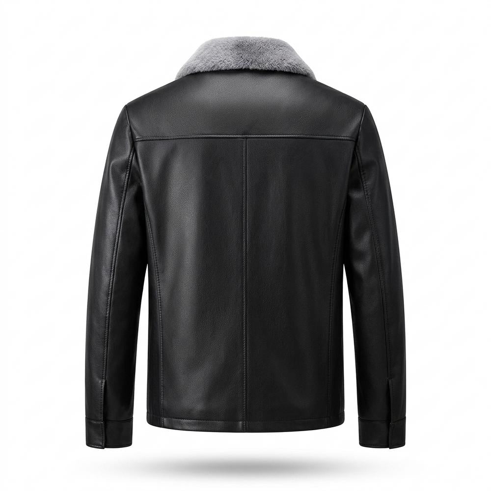 Mens Outlet House - Alkar | Fur-Collared Zip-Up Jacket Men