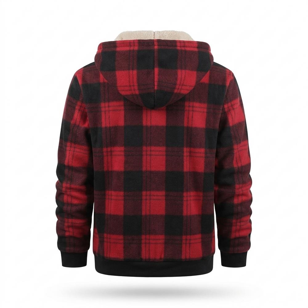 Mens Outlet House - Sahal | Sherpa-Lined Plaid Jacket Men