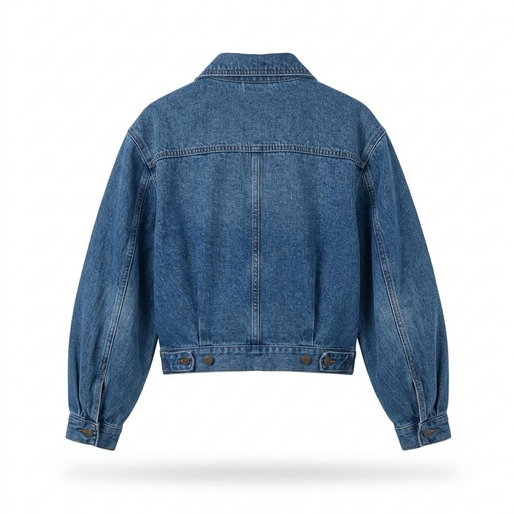 Mens Outlet House - Nunut | Cropped Four-Pocket Denim Jacket Women