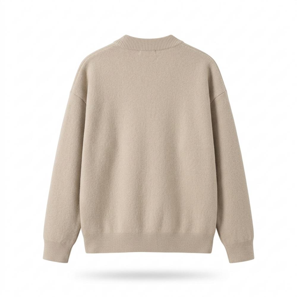 Mens Outlet House - Lirov | Collarless Textured Knit Cardigan Men