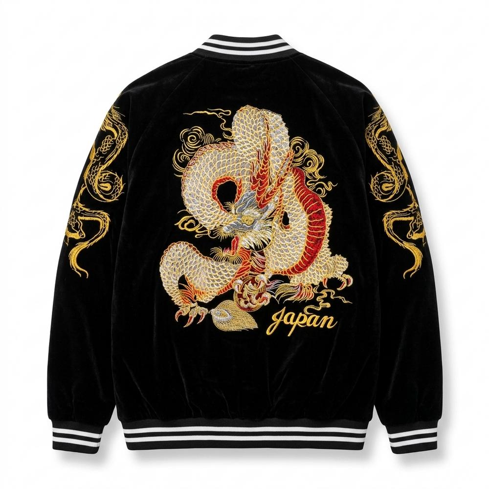 Mens Outlet House - Valor | Velvet Embroidered Jacket Unisex
