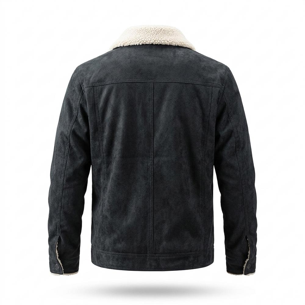 Mens Outlet House - Selev | Sherpa-Lined Faux-Suede Jacket Men