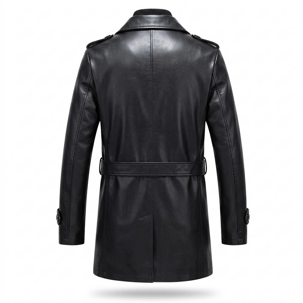 Mens Outlet House - Vidar | Lined Leather Coat Men
