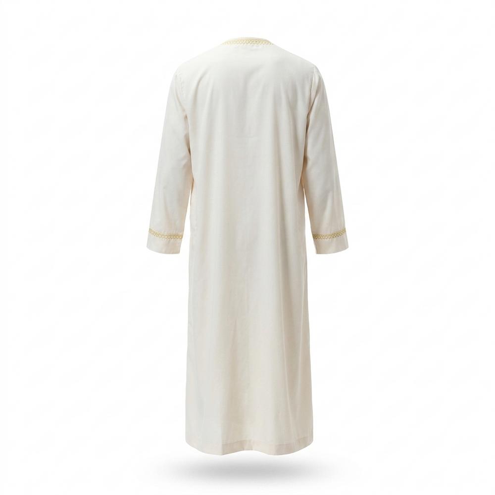 Mens Outlet House - Alren | Embroidered Half-Zip Tunic Men