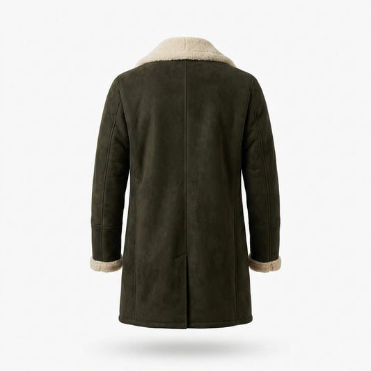 Mens Outlet House - Alvin | Shearling-Lined Double-Breasted Coat Men