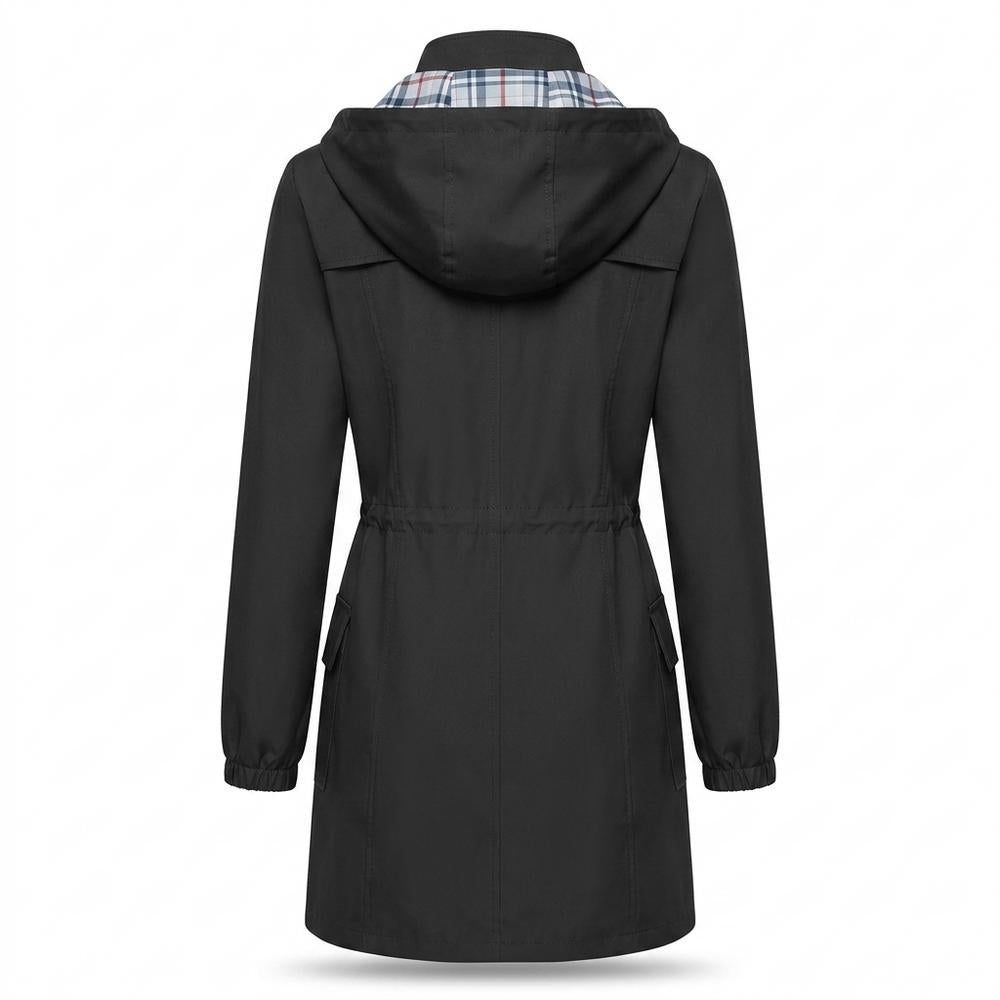 Mens Outlet House - Damuv | Hooded Plaid-Lined Coat Women