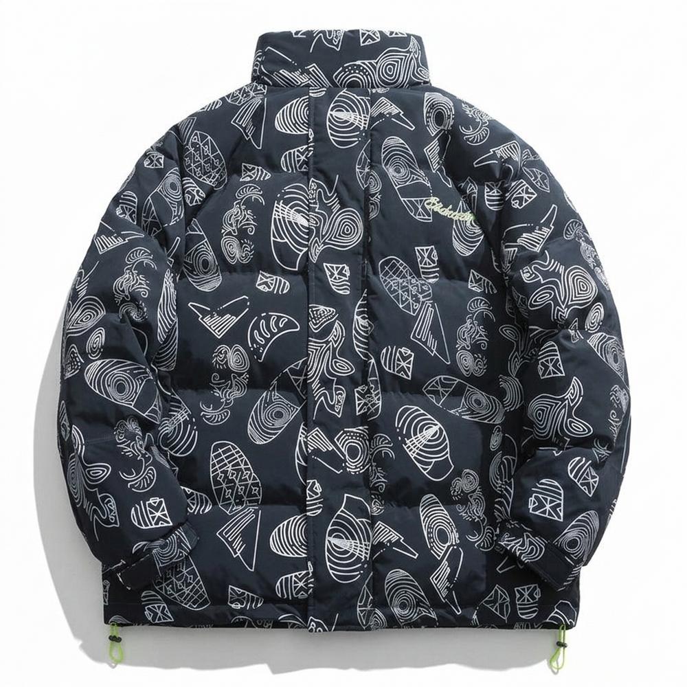 Mens Outlet House - Zelar | Patterned Quilted Jacket Unisex