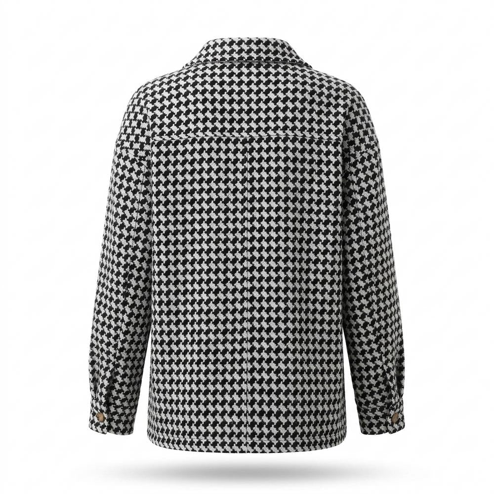 Mens Outlet House - Vevar | Houndstooth Button-Front Jacket Women