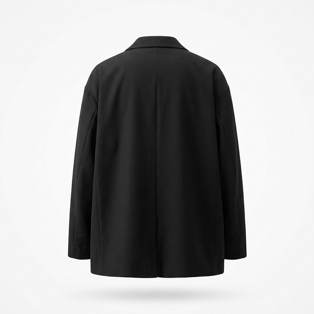 Mens Outlet House - Tisen | Single-Breasted Loose-Fit Blazer Men
