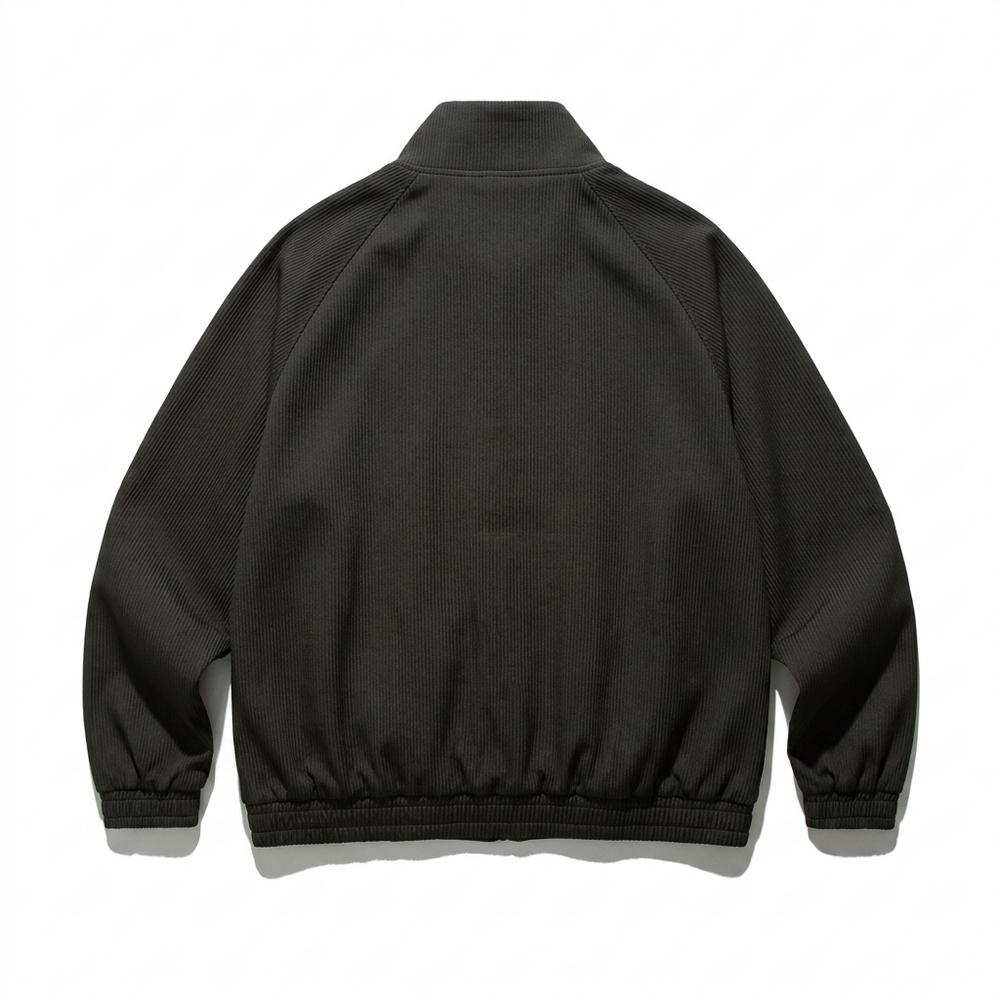 Mens Outlet House - Zadan | Ribbed Stand-Collar Jacket Unisex