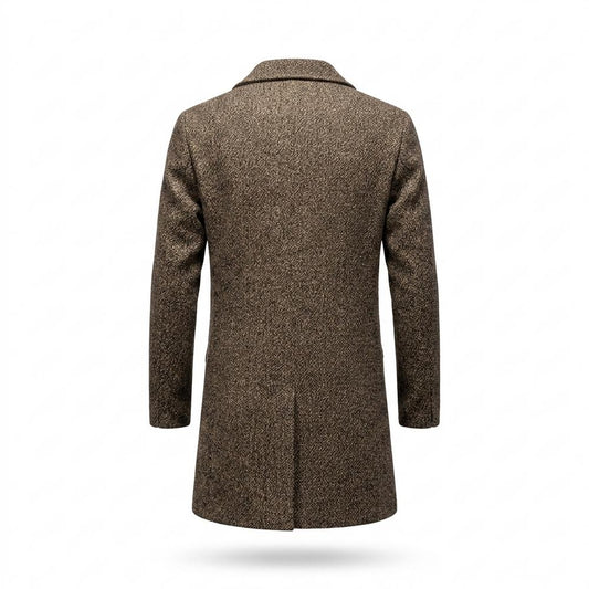 Mens Outlet House - Damer | Single-Breasted Textured Coat Men