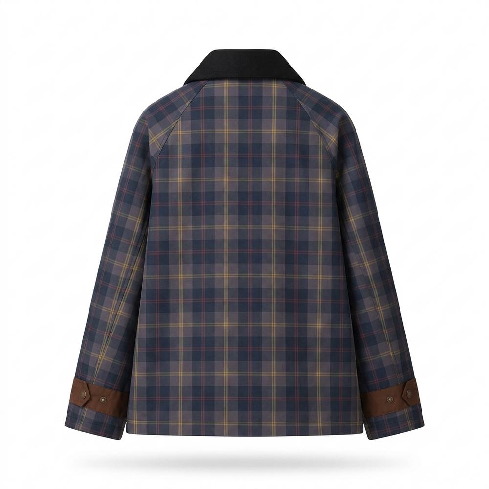 Mens Outlet House - Vivar | Plaid Contrast-Trim Jacket Unisex